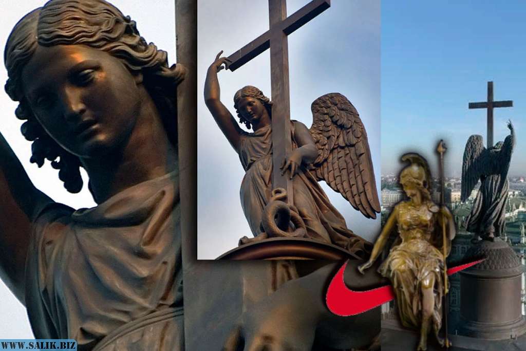 Прекрасная фигура ангела на вершине Александрийского столпа олицетворяет свет и душевный покой