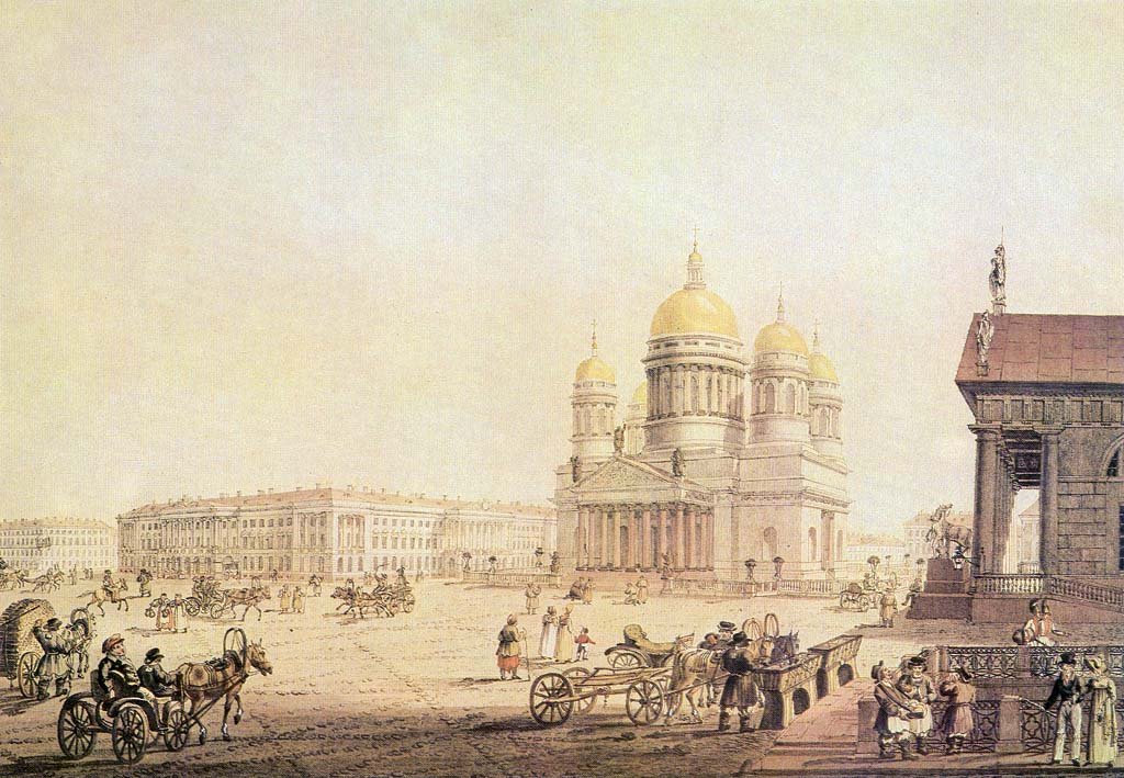 18 19 история. Питер Исаакиевский собор 1800. Исаакиевский собор 18 век. Исаакиевский собор 1820. Петербург в 1820-е годы Исаакиевский собор.